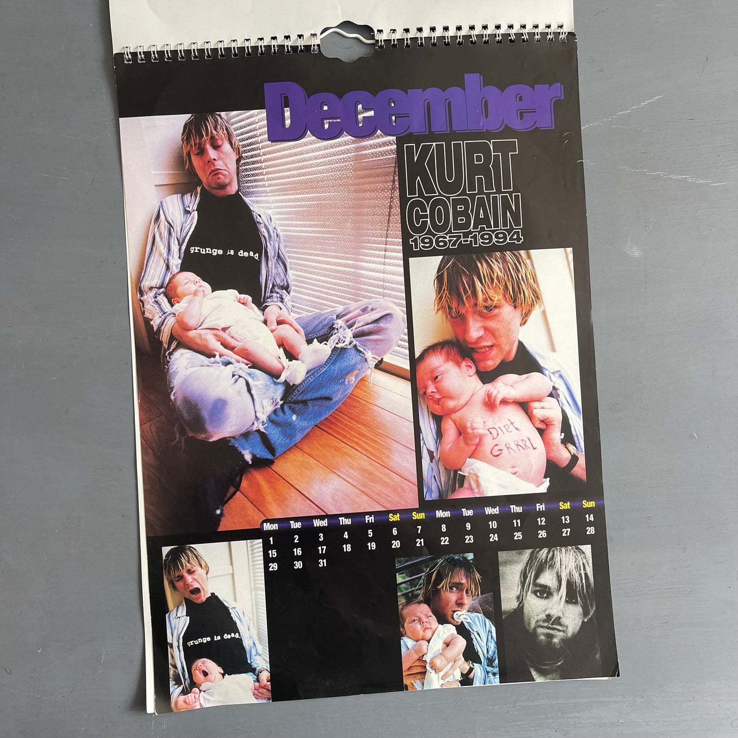 1997 Kurt Cobain Calendar