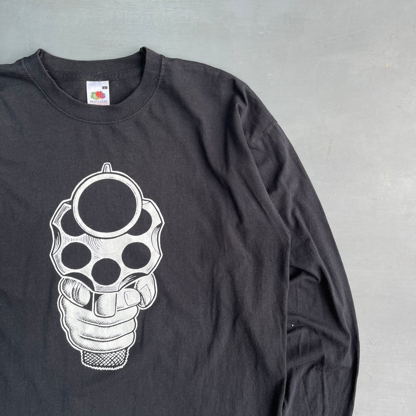 2000s hand gun long sleeve T-Shirt (L)