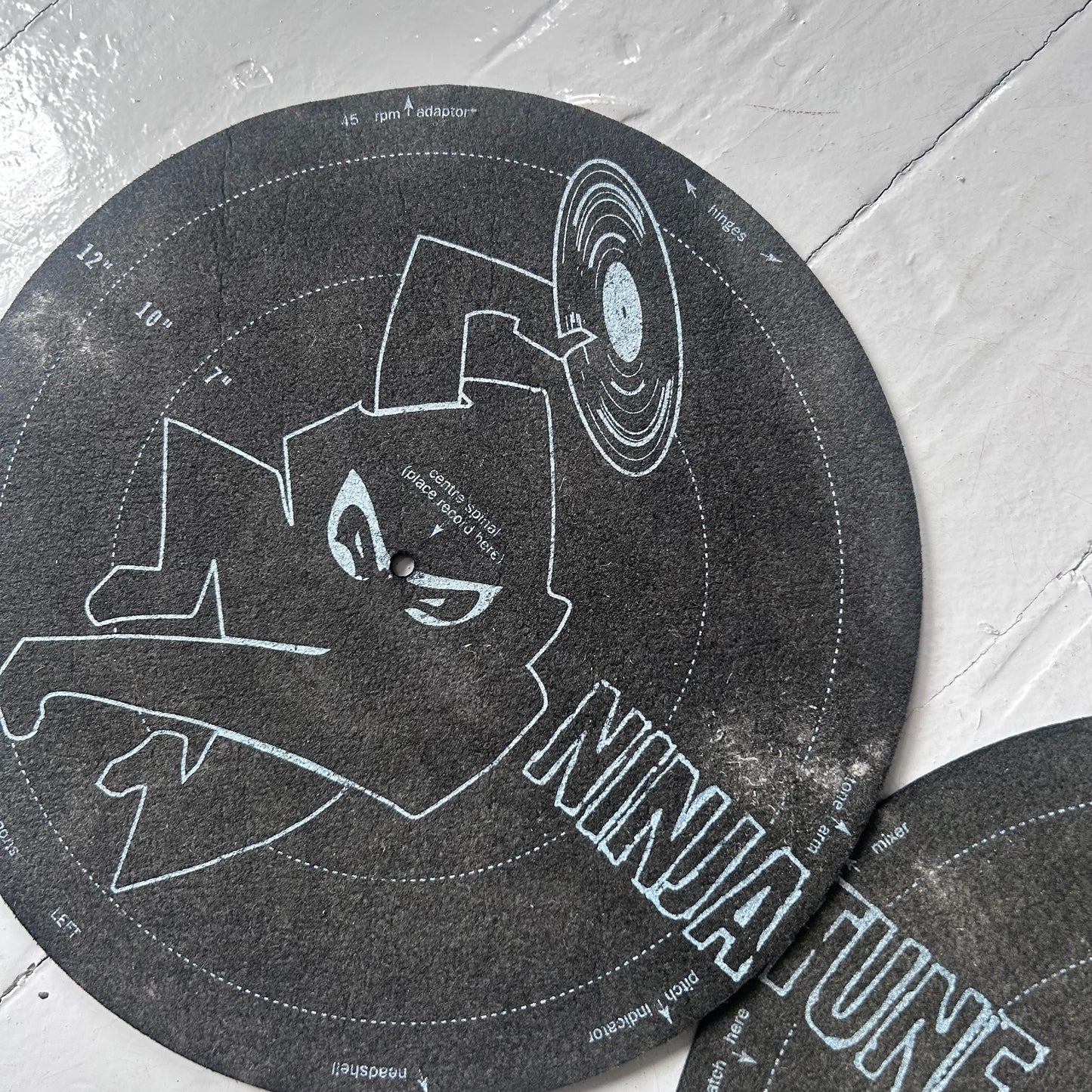 Early 2000s Ninja tune vinyl slip mats
