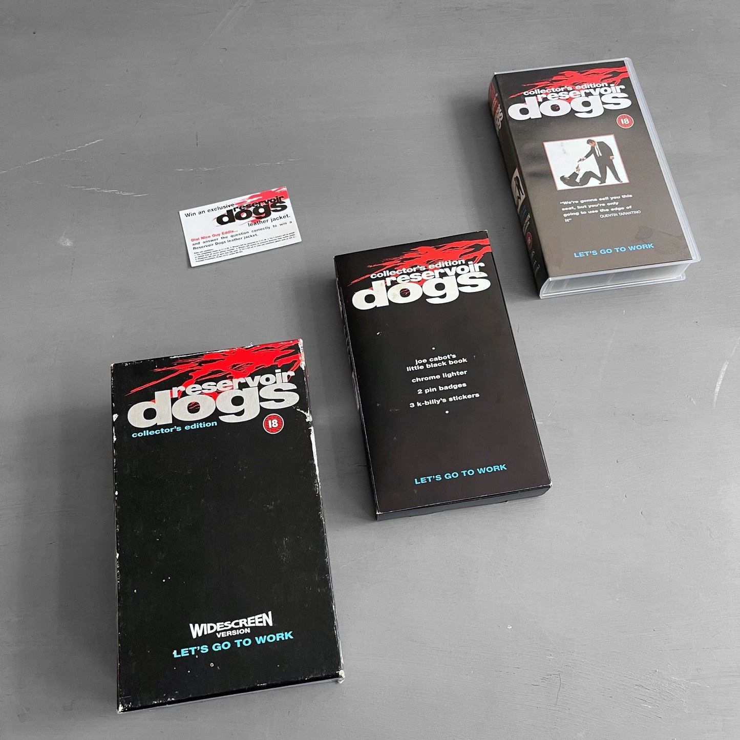 1991 Reservoir dogs VHS / accessories collectors edition box