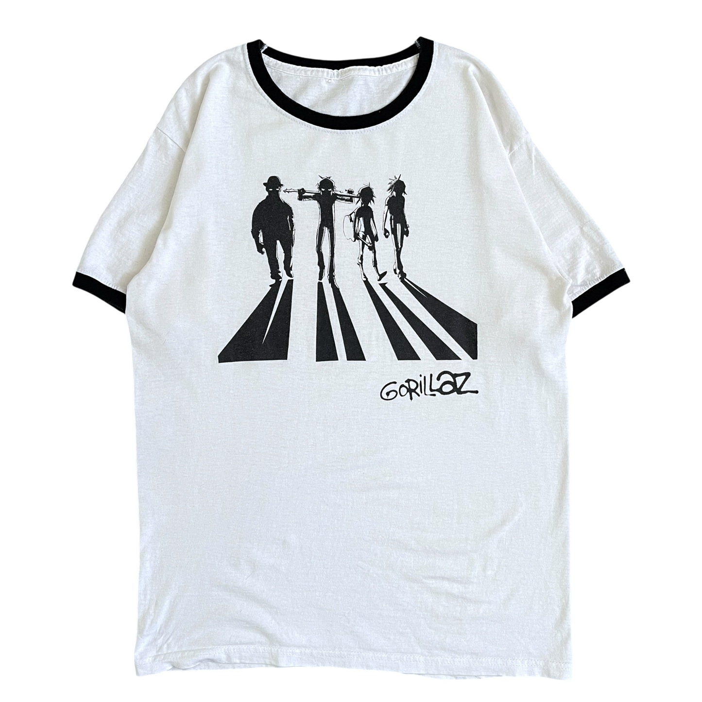 2000s Gorillaz ringer T-shirt (M)