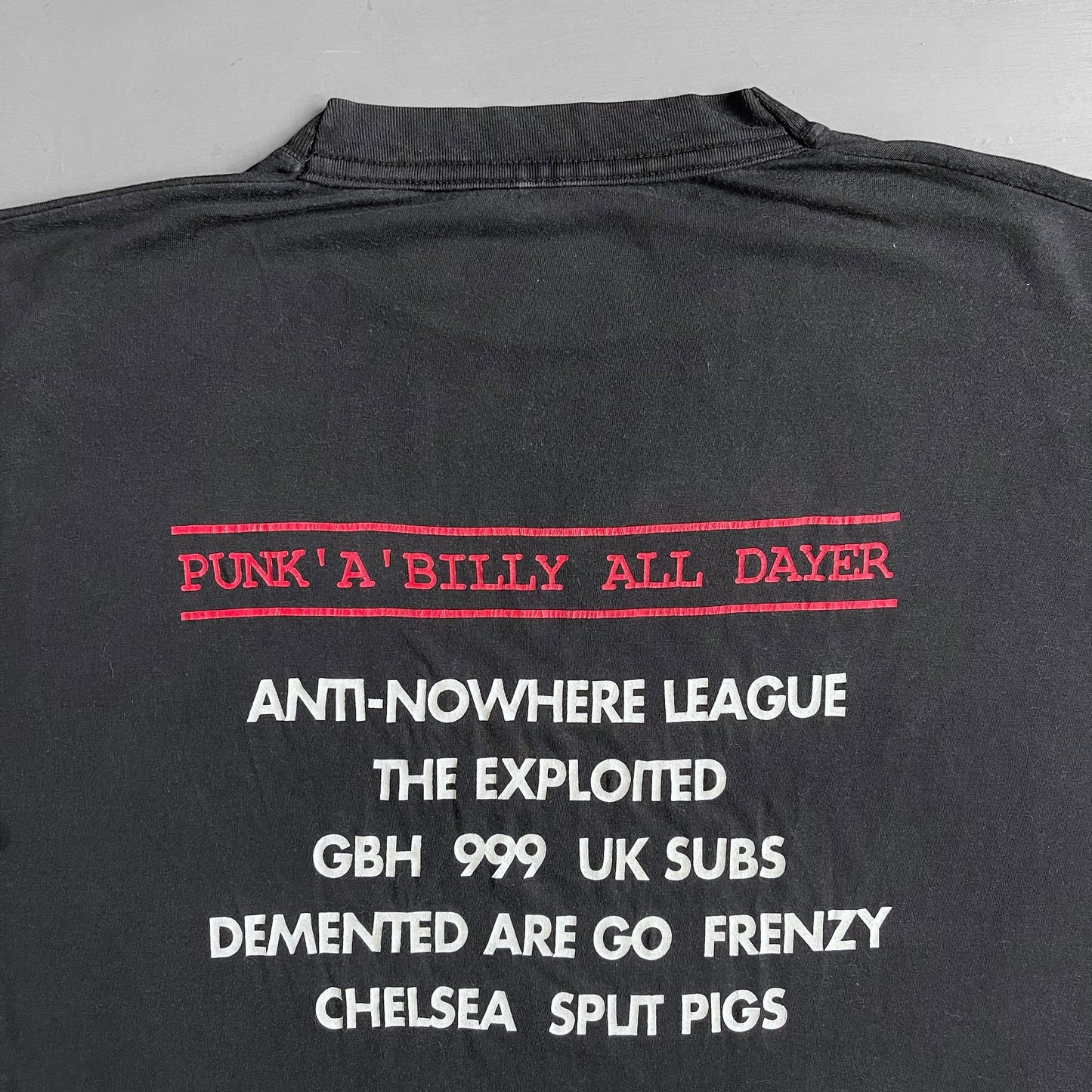 1994 f**k Reading punk a’ billy all dayer T-shirt (XL)