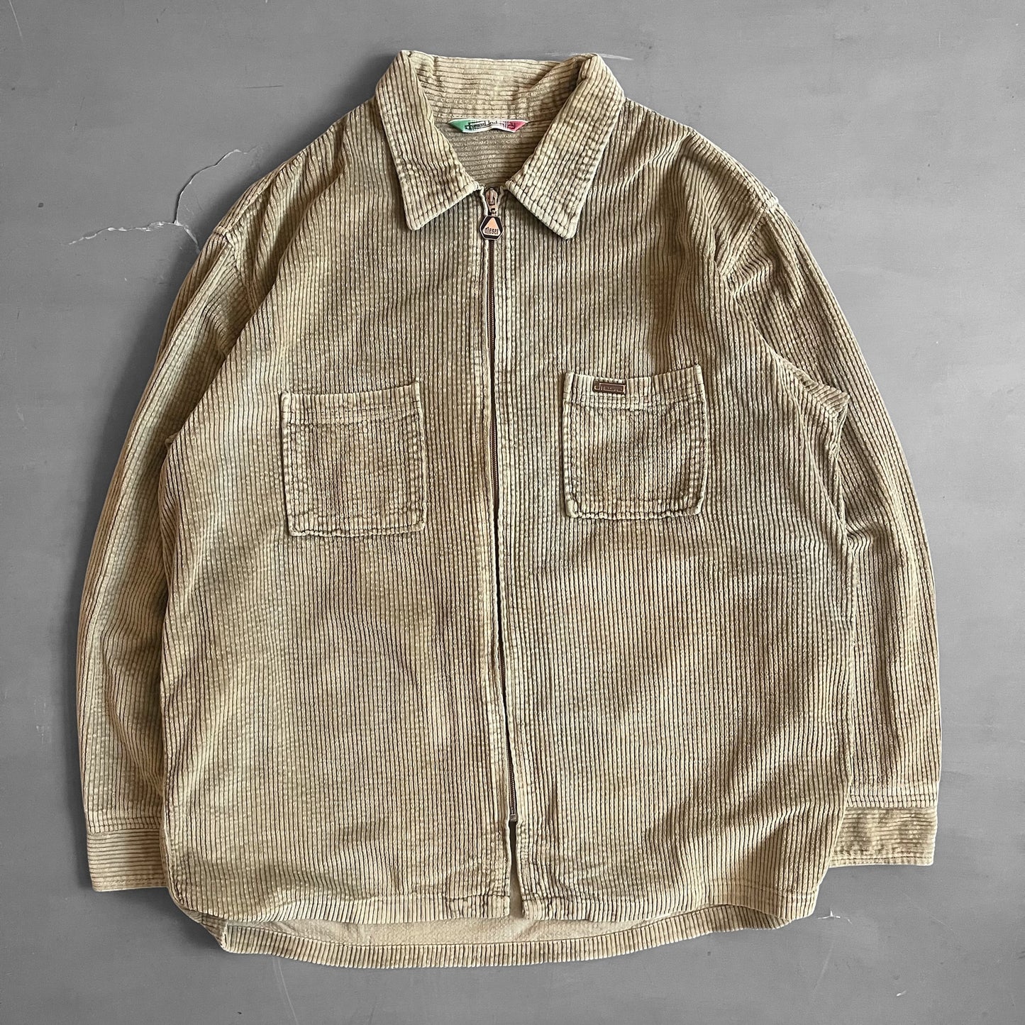 1990s Diesel industry corduroy shirt (XL)