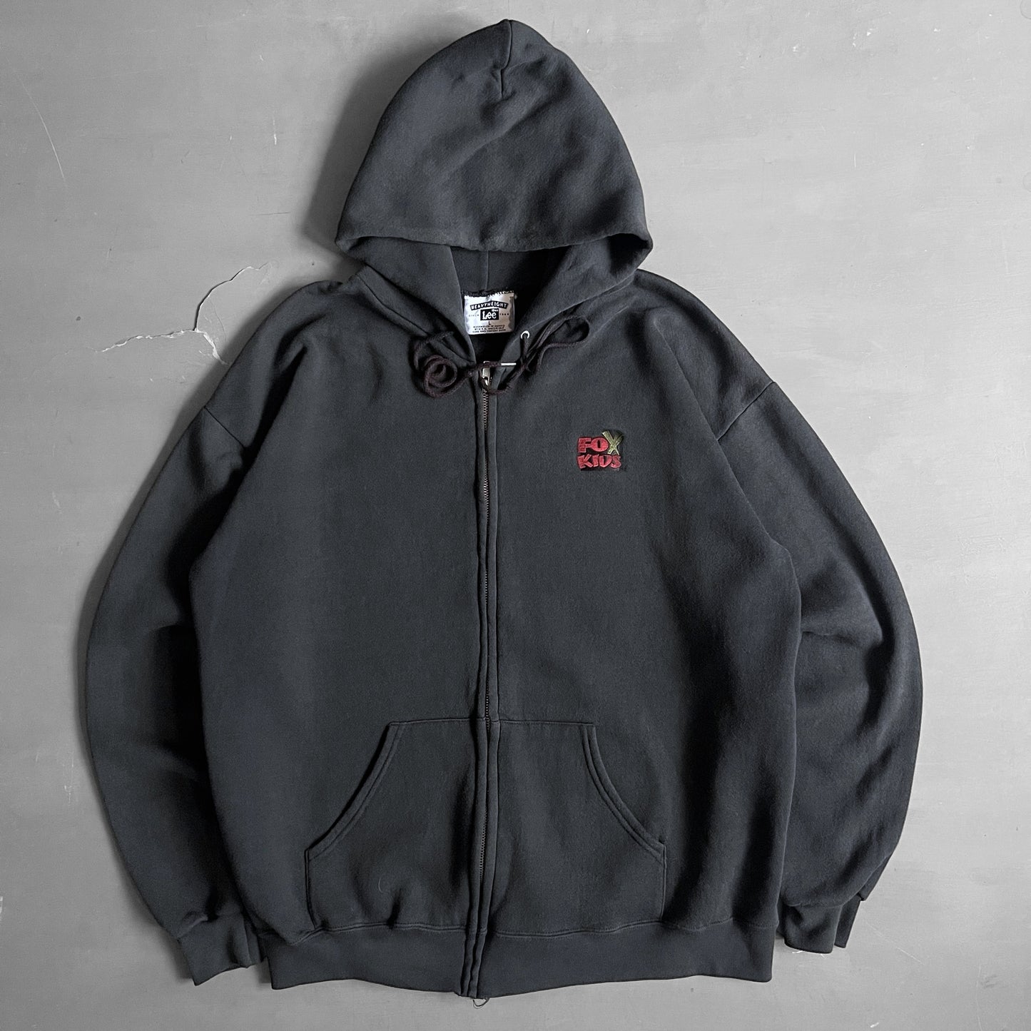 1990s Fox kids zip hoodie (L)