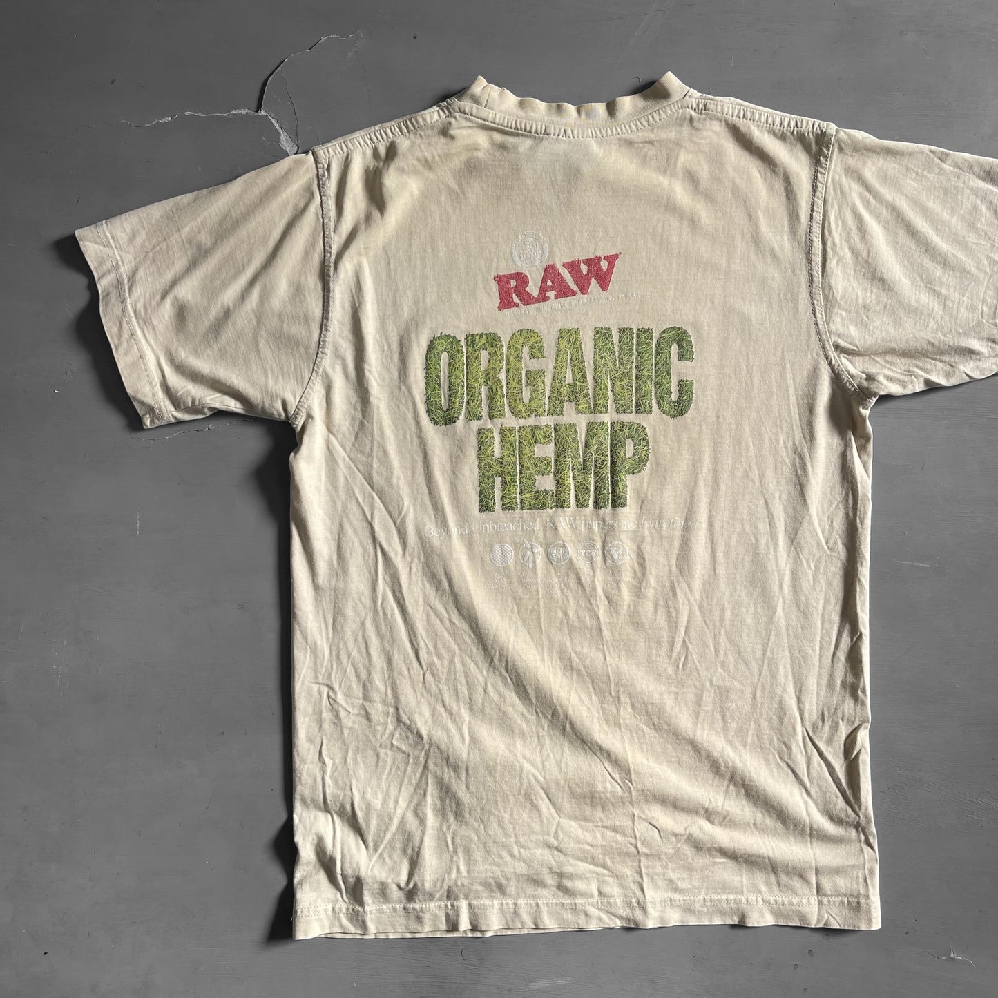 2000s Raw rolling papers T-shirt (M)