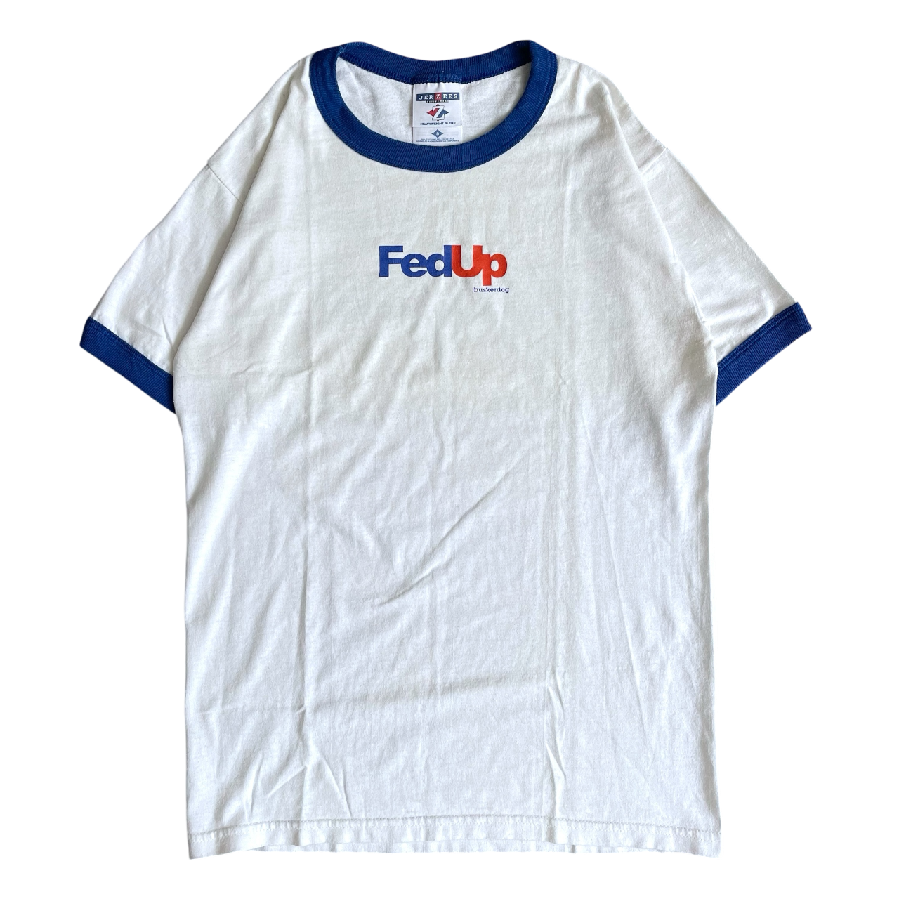 1990s FedUp / FedEx parody ringer T-shirt (S)