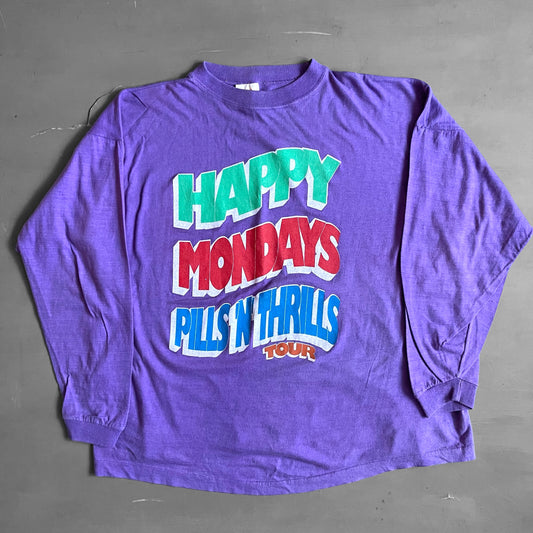 1990 Happy Mondays Pills N’ Thrills tour T-shirt (L)