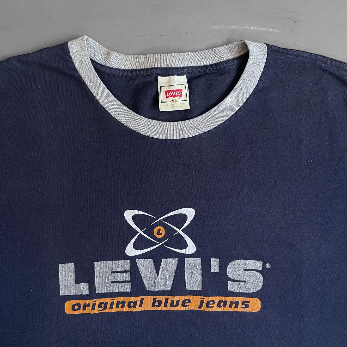 1990s Levi’s original blue jeans T-shirt (XL)