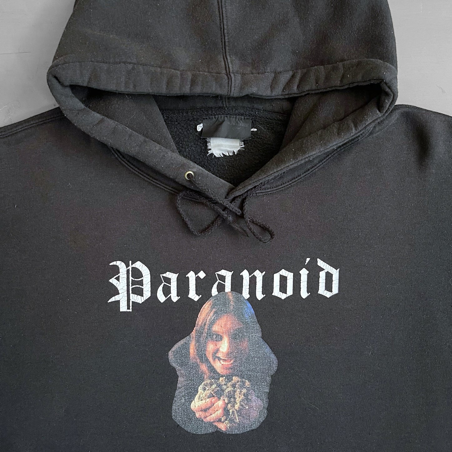 1990s Ozzy Osbourne Paranoid Serial Killer Hoodie (L)