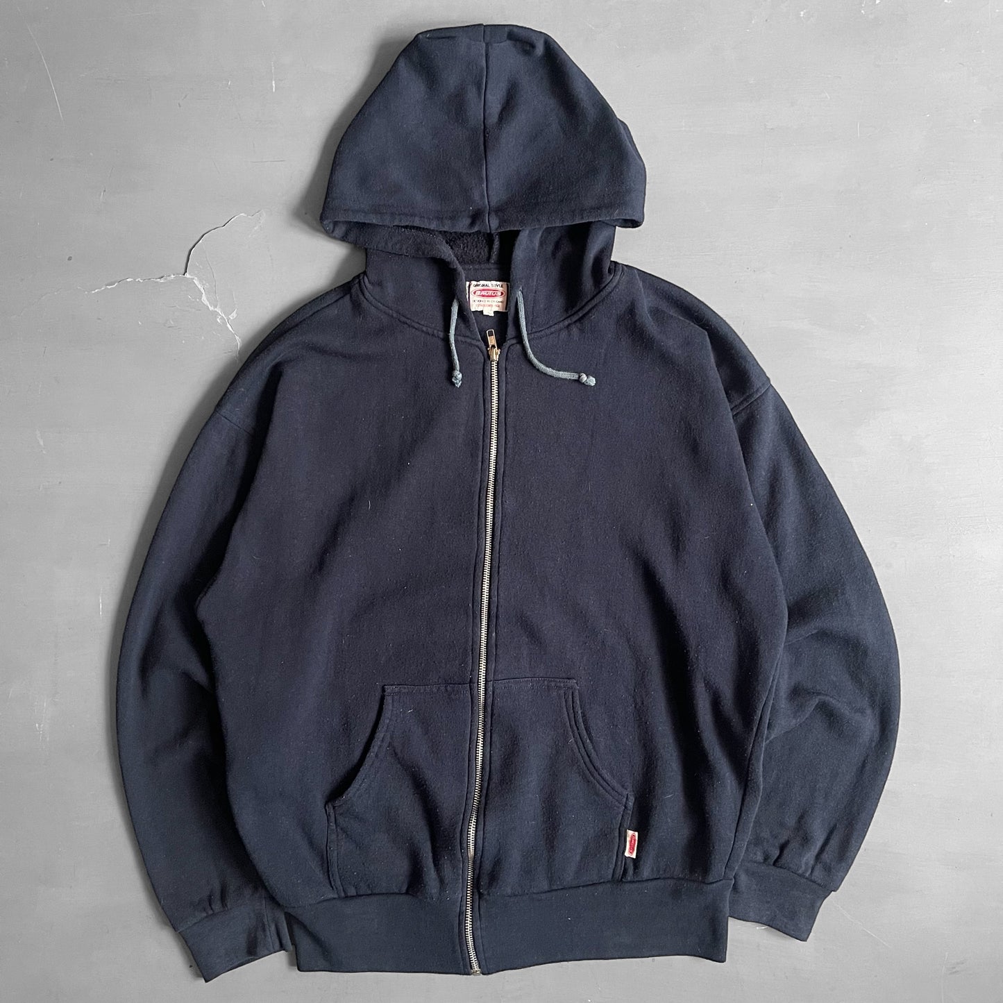 1990s Made in England blank zip hoodie (L/XL)