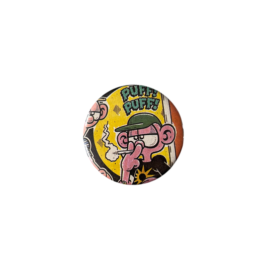 1990s PUFF PUFF pin badge