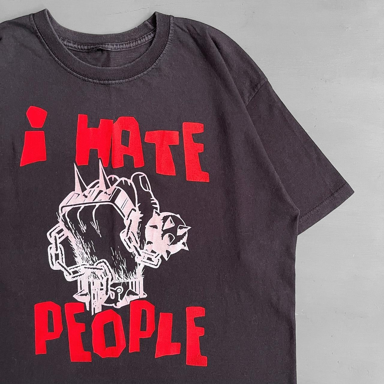 2000s I hate People and they hate me T-shirt (L)