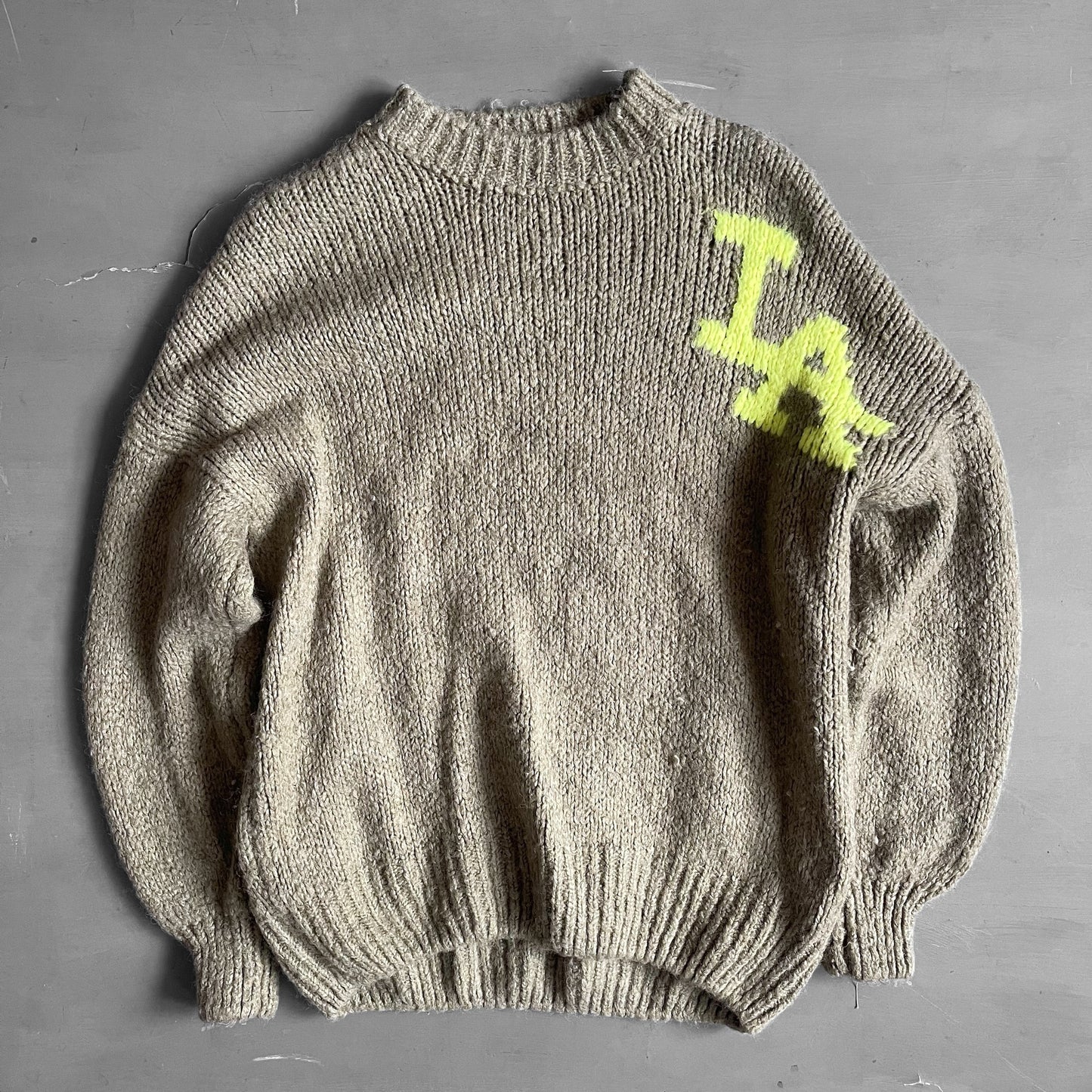 1990s LA hand knitted jumper (L)