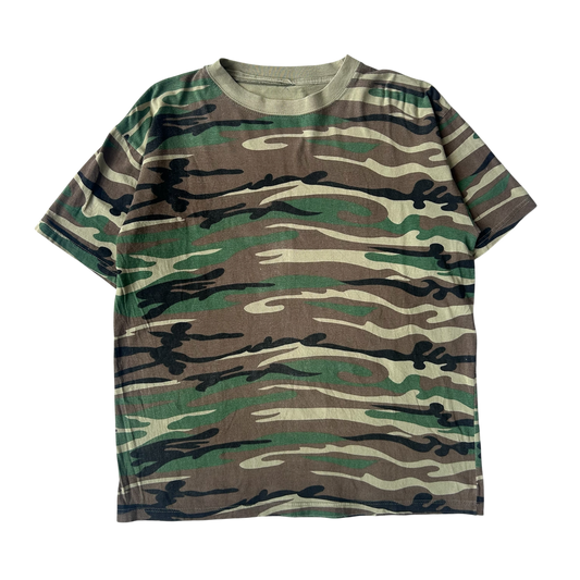2000s camo jungle T-shirt (L)