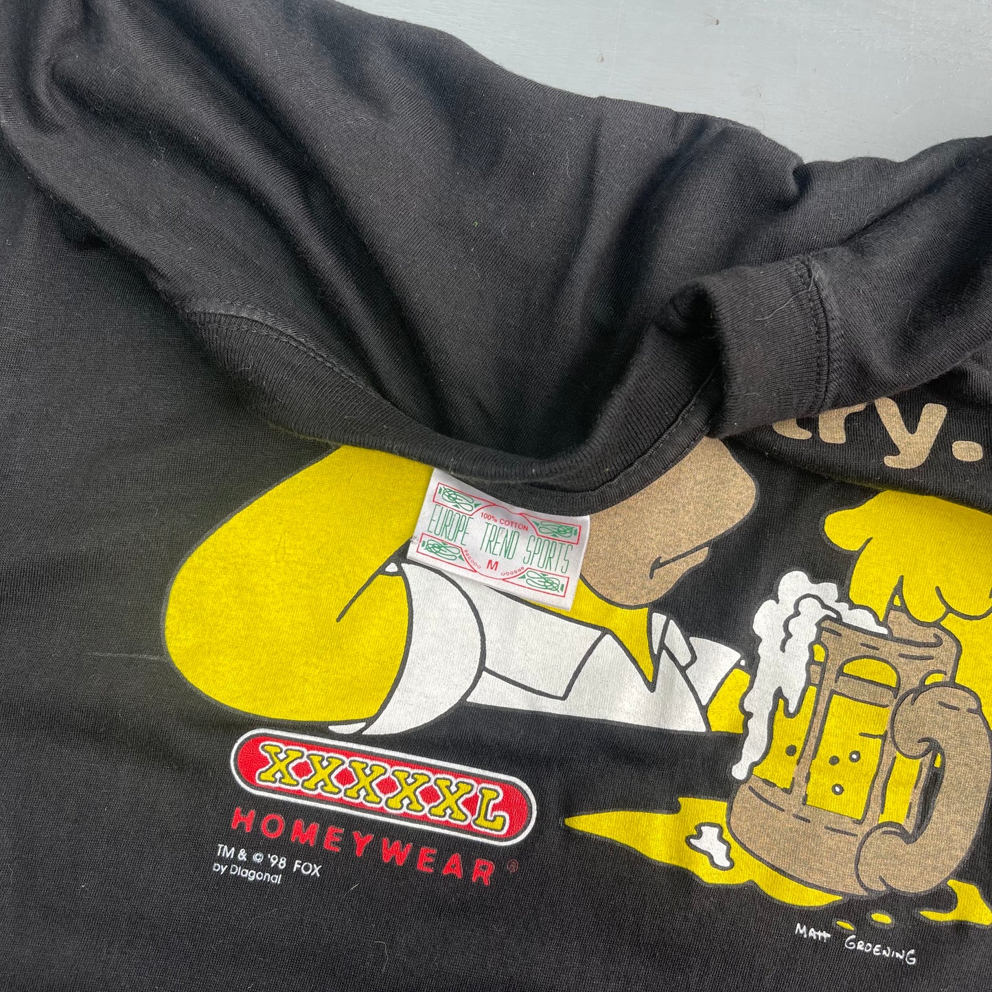 1998 Homer never try T-Shirt (XL)
