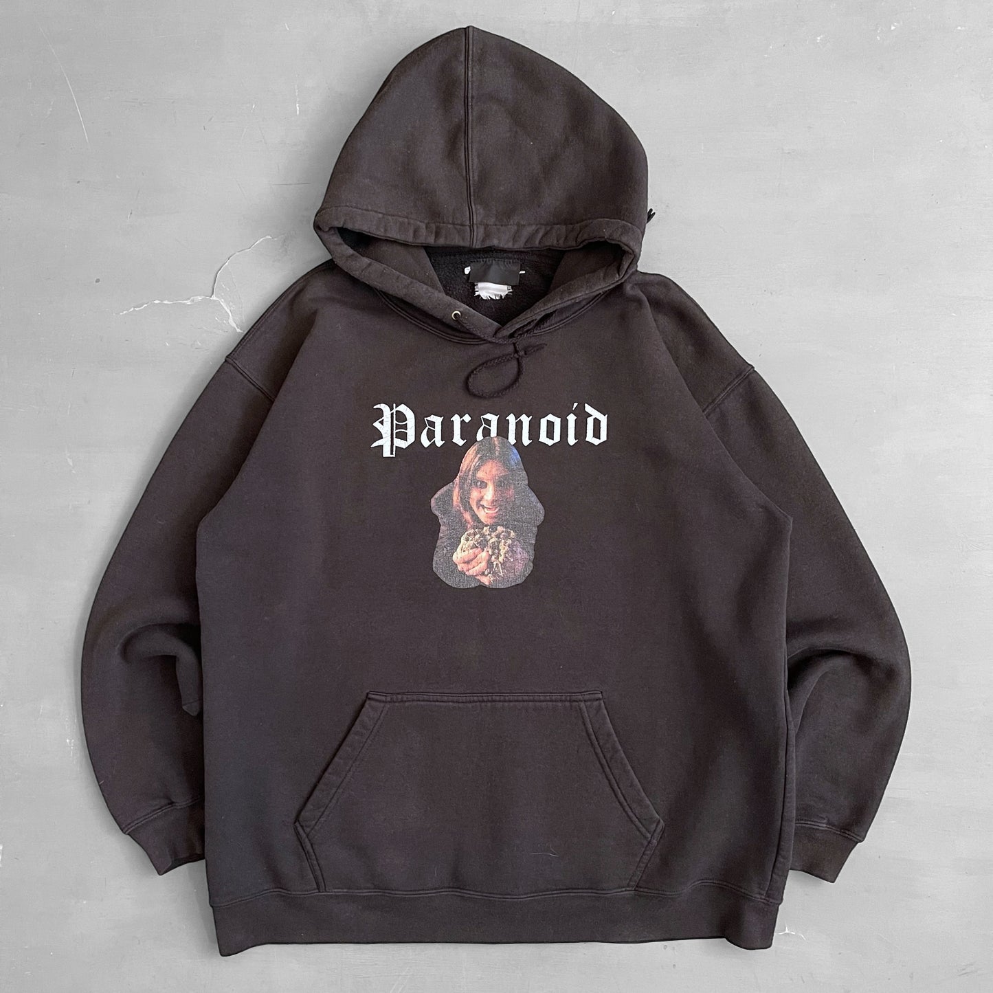 1990s Ozzy Osbourne Paranoid Serial Killer Hoodie (L)