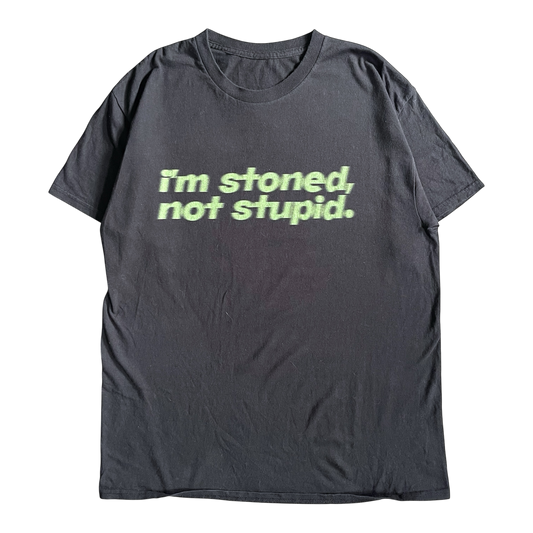 2000s I’m stoned not stupid  T-shirt (L)