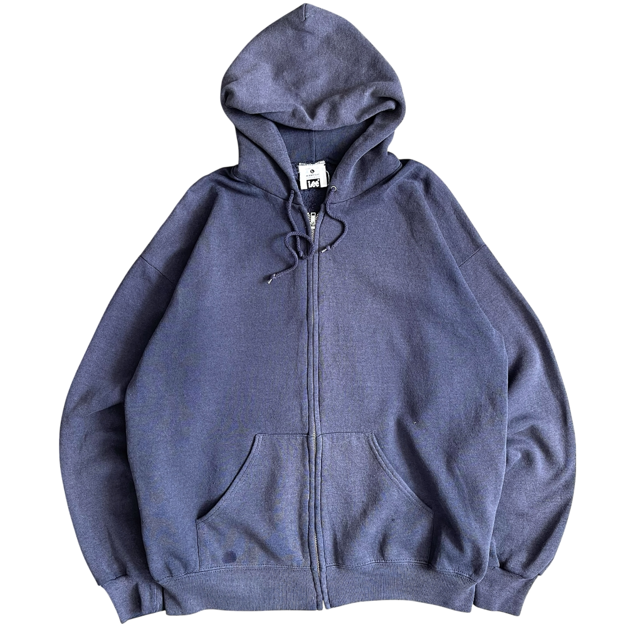 1990s Lee full zip blank hoodie (L)