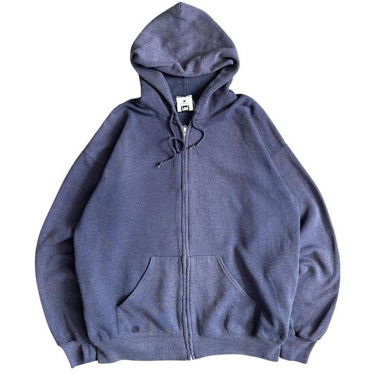 1990s Lee full zip blank hoodie (L)