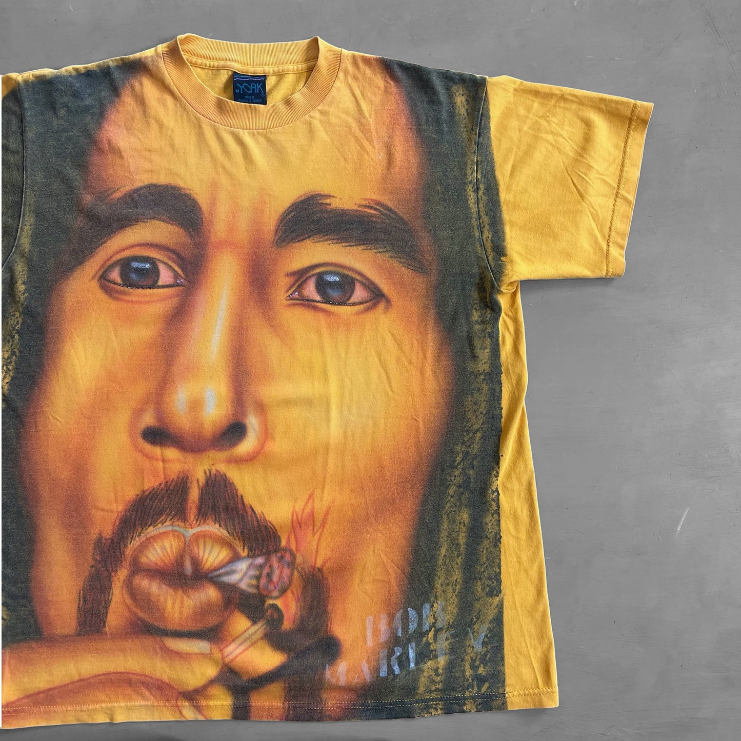 1990s Bob Marley all over print T-shirt (L)