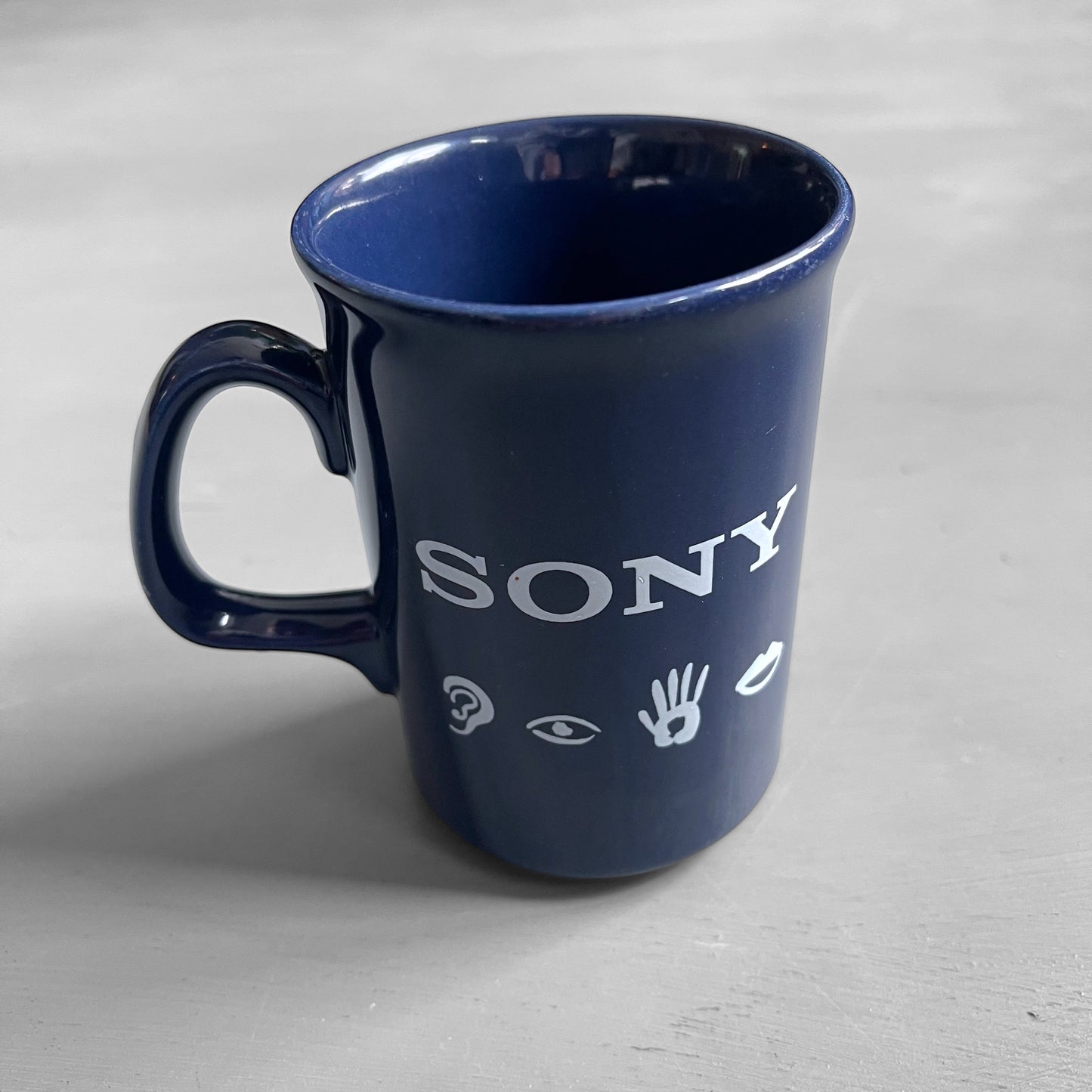 1990s Sony mug