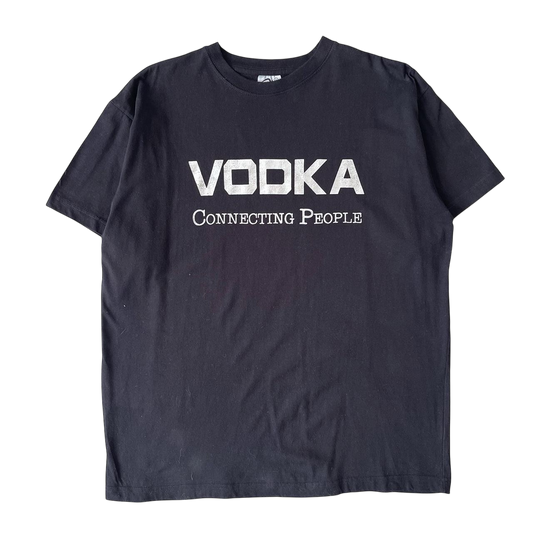 Early 2000s VODKA connecting people T-shirt