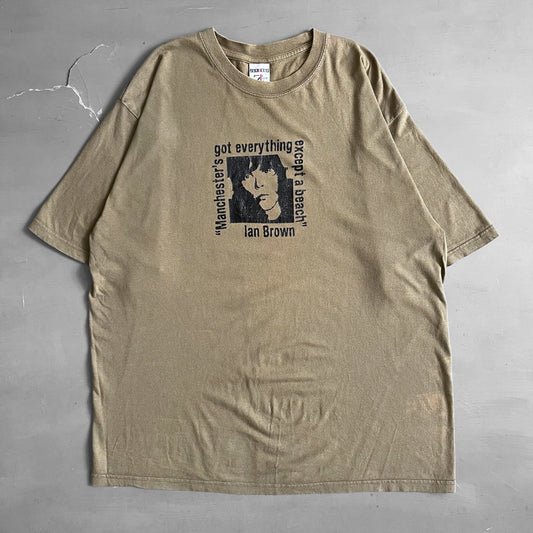 2000s Ian Brown ‘Manchesters got everything expect a beach’ T-shirt (L)