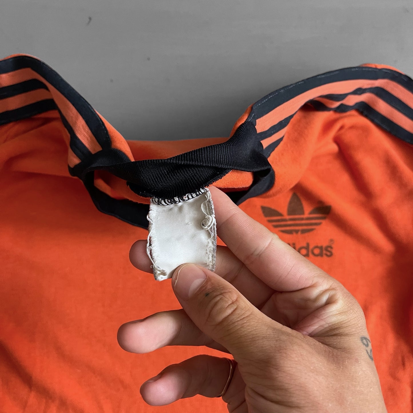 1990s Adidas originals ringer T-shirt (S/M)