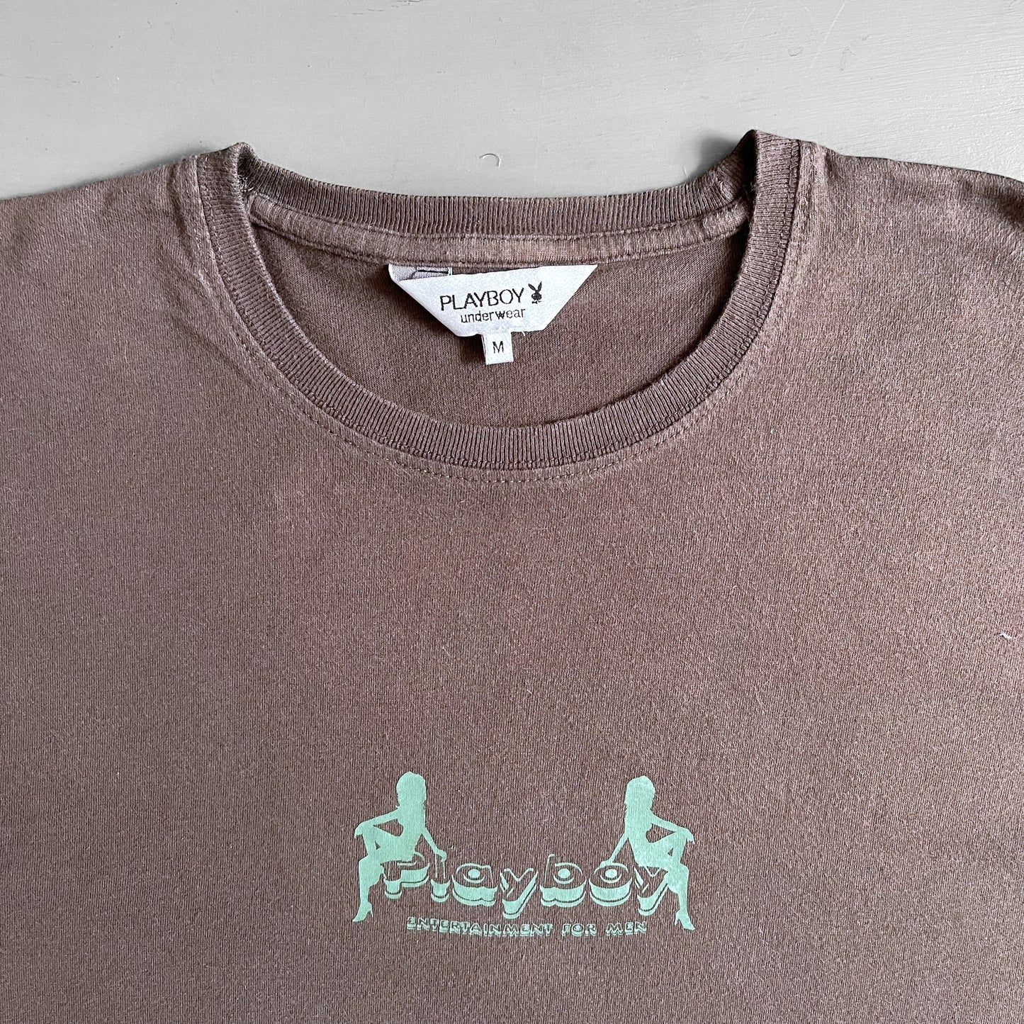 Early 2000s Playboy underwear T-shirt (M)