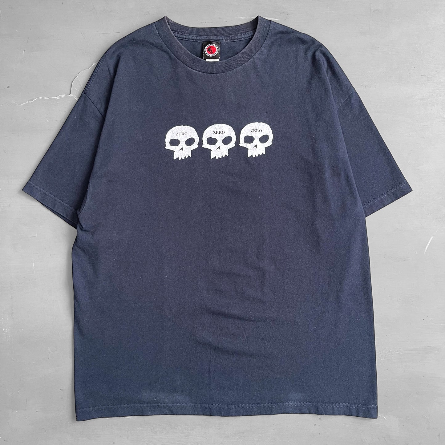 1990s Zero skateboards skull T-shirt (L/XL)