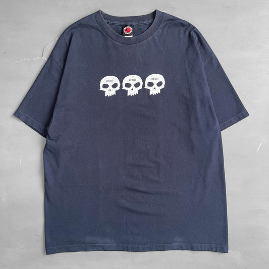 1990s Zero skateboards skull T-shirt (L/XL)