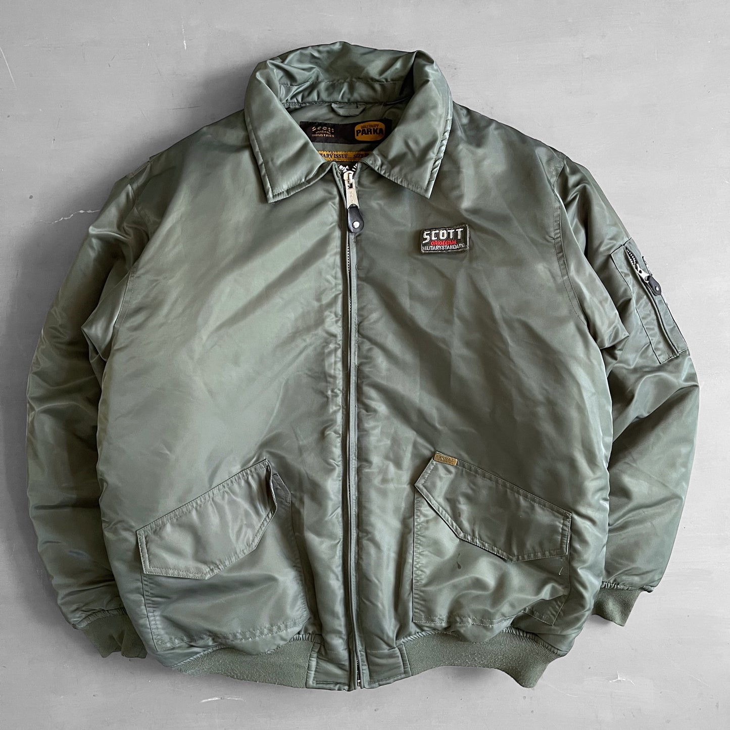1990s Scott Military bomber jacket (L/XL)