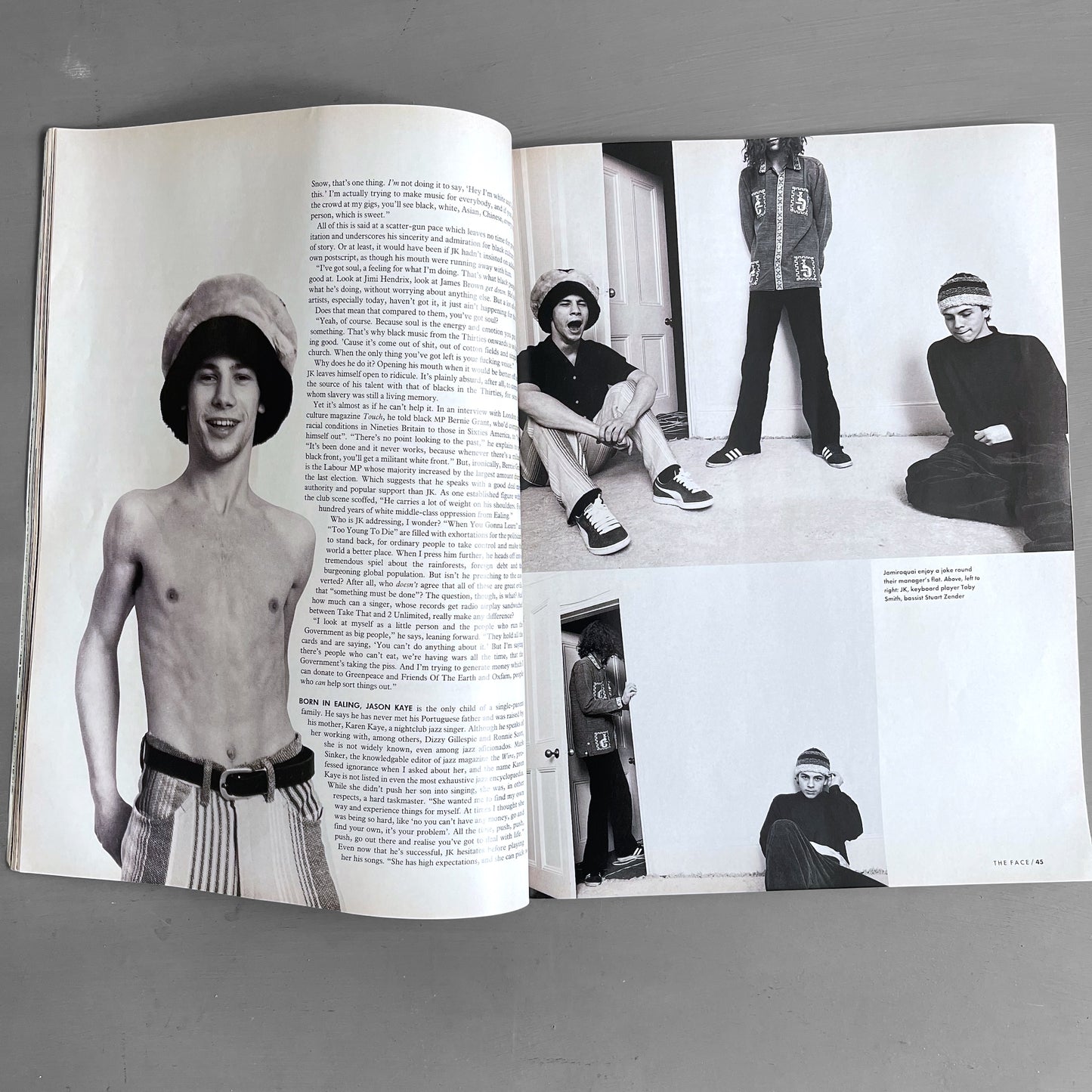 1993 The Face Magazine Jamiroquai edition