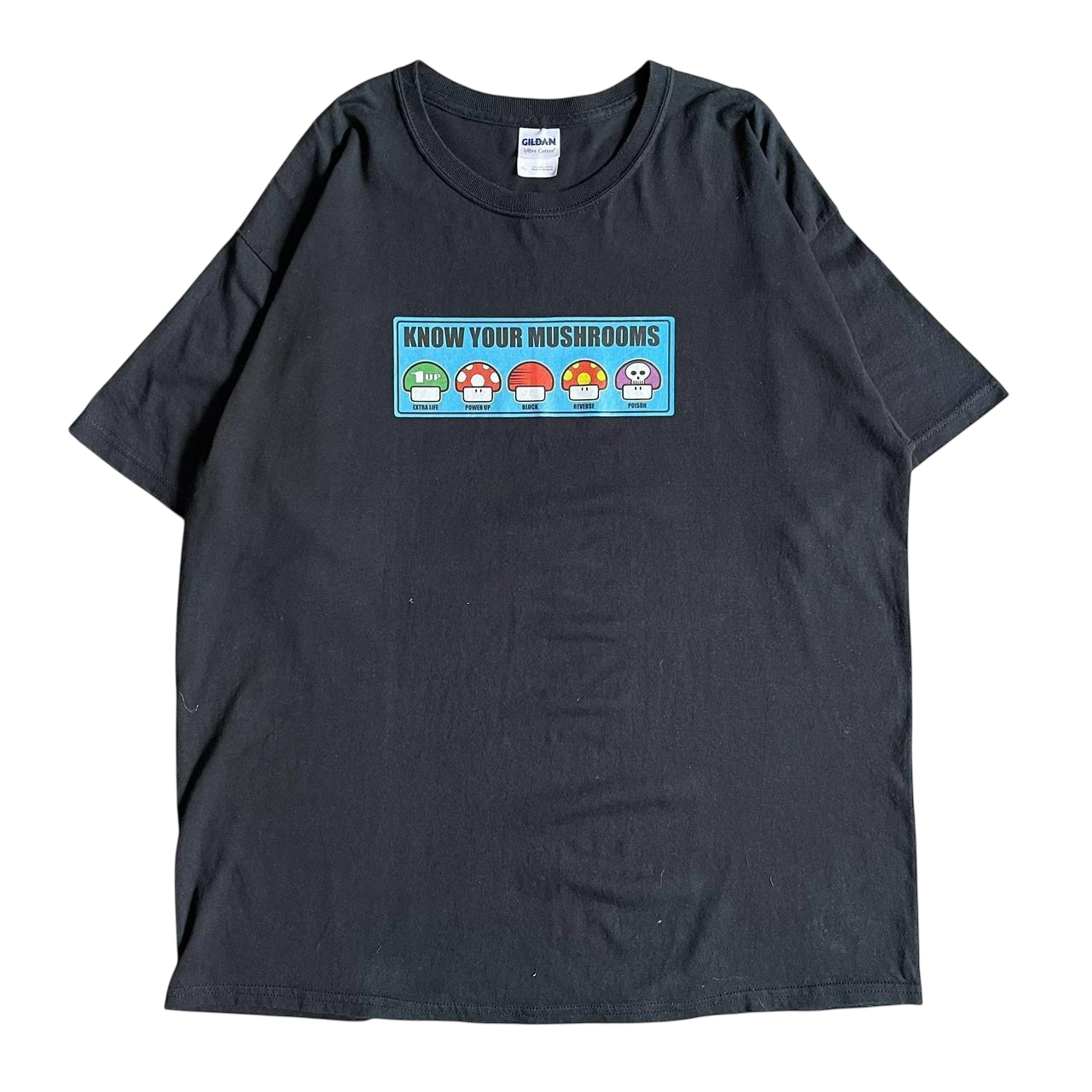 Mid 2000s Know your mushrooms Nintendo T-shirt (XL)