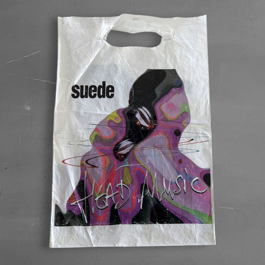 1990s Suede head music promo plastic bag