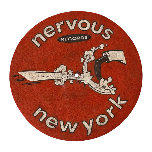 1990s Nervous Records slip mat