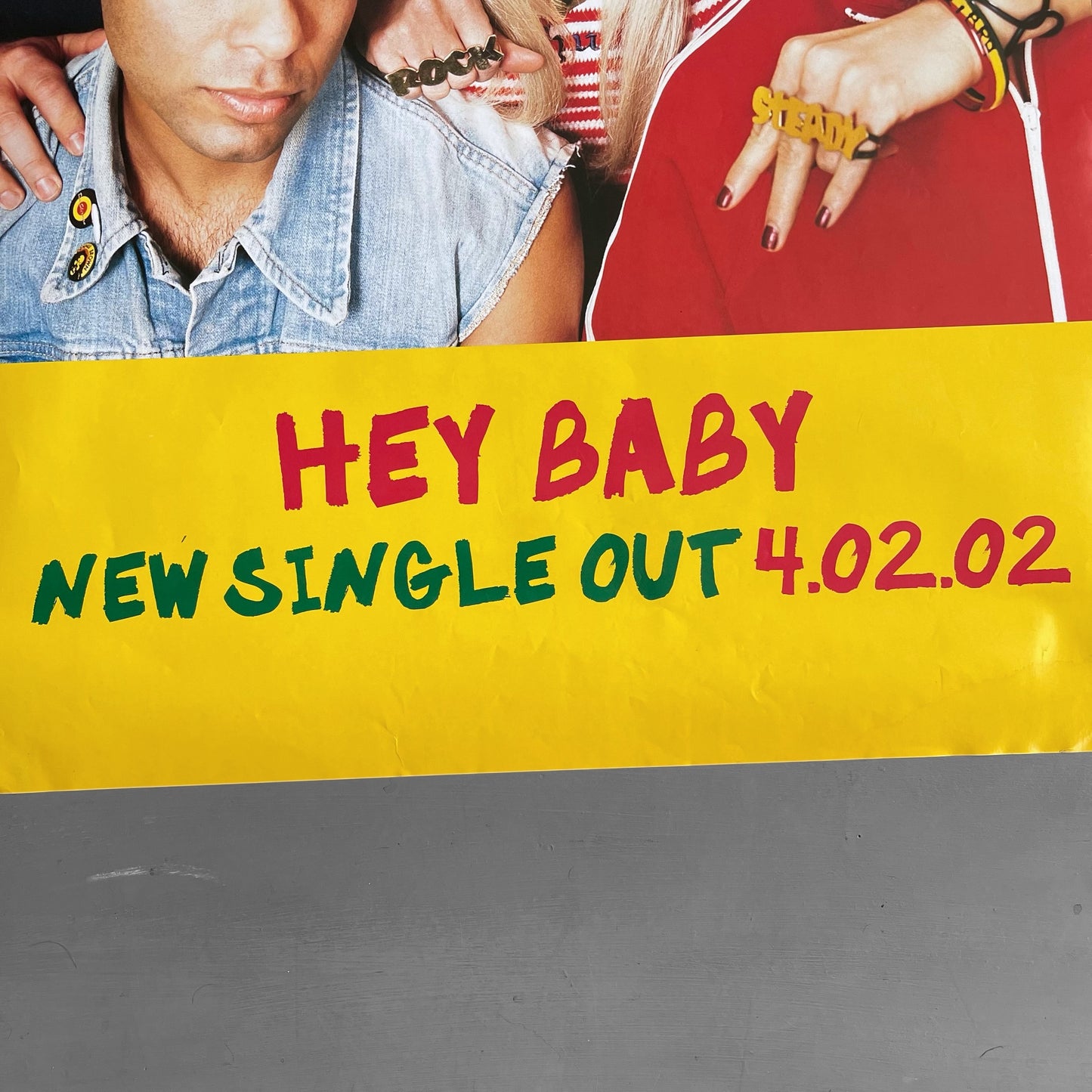 2002 large No Doubt Hey Baby poster