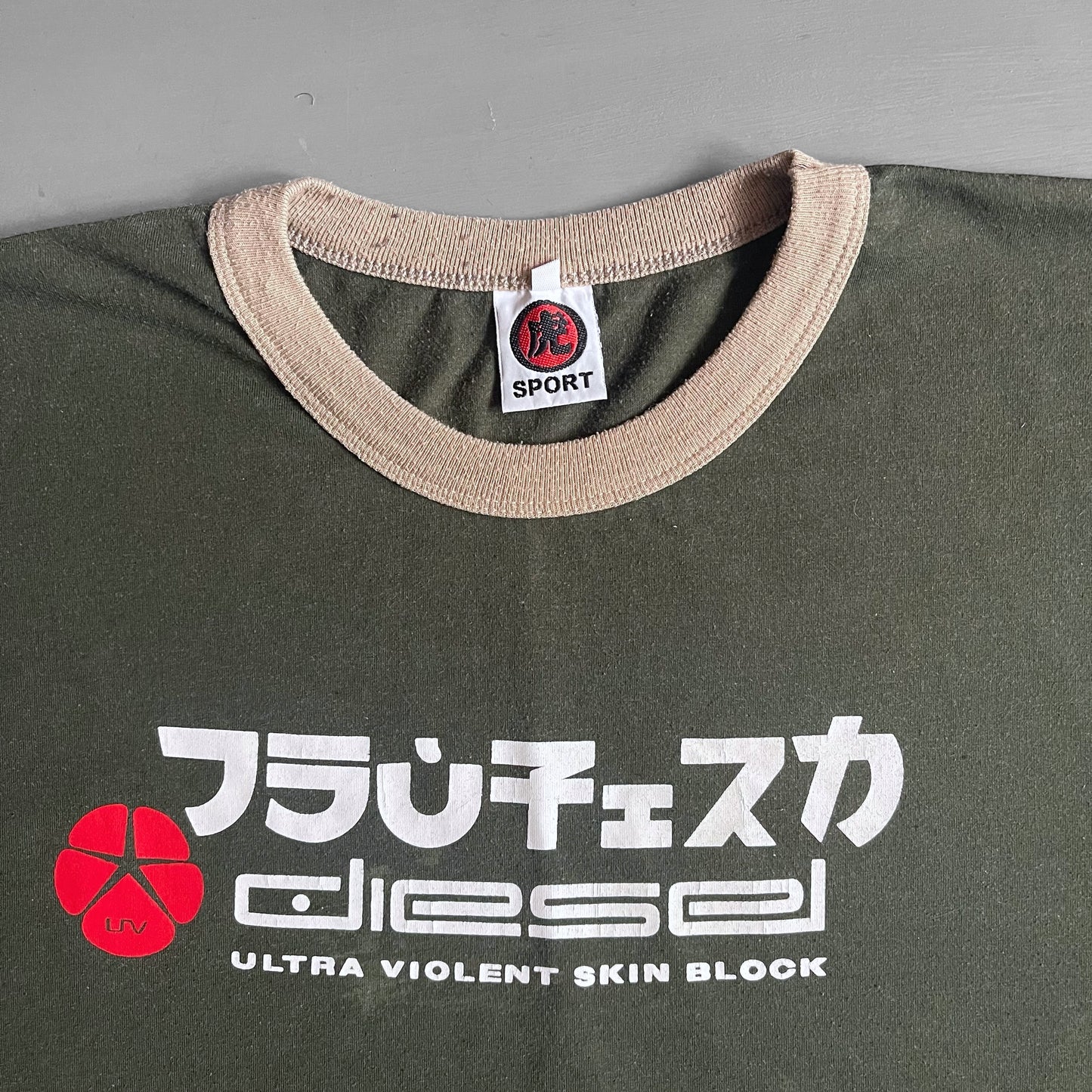 1990s Diesel sport Japan ringer T-shirt (M)