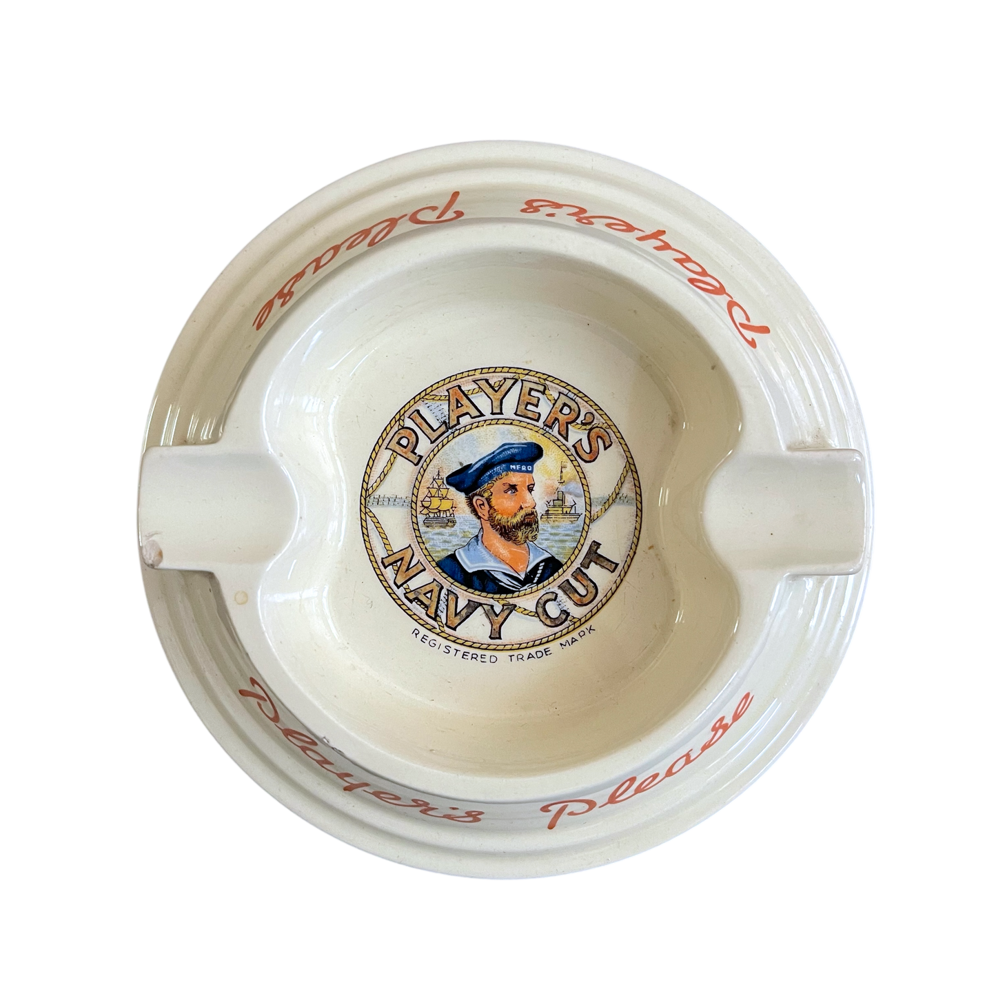 1990s Players Choice navy cut ash tray