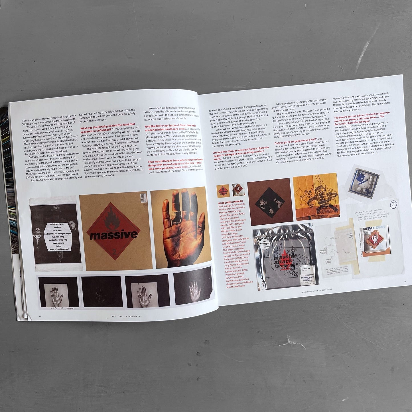 2013 Creative Review & The Art of Massive Attack booklet