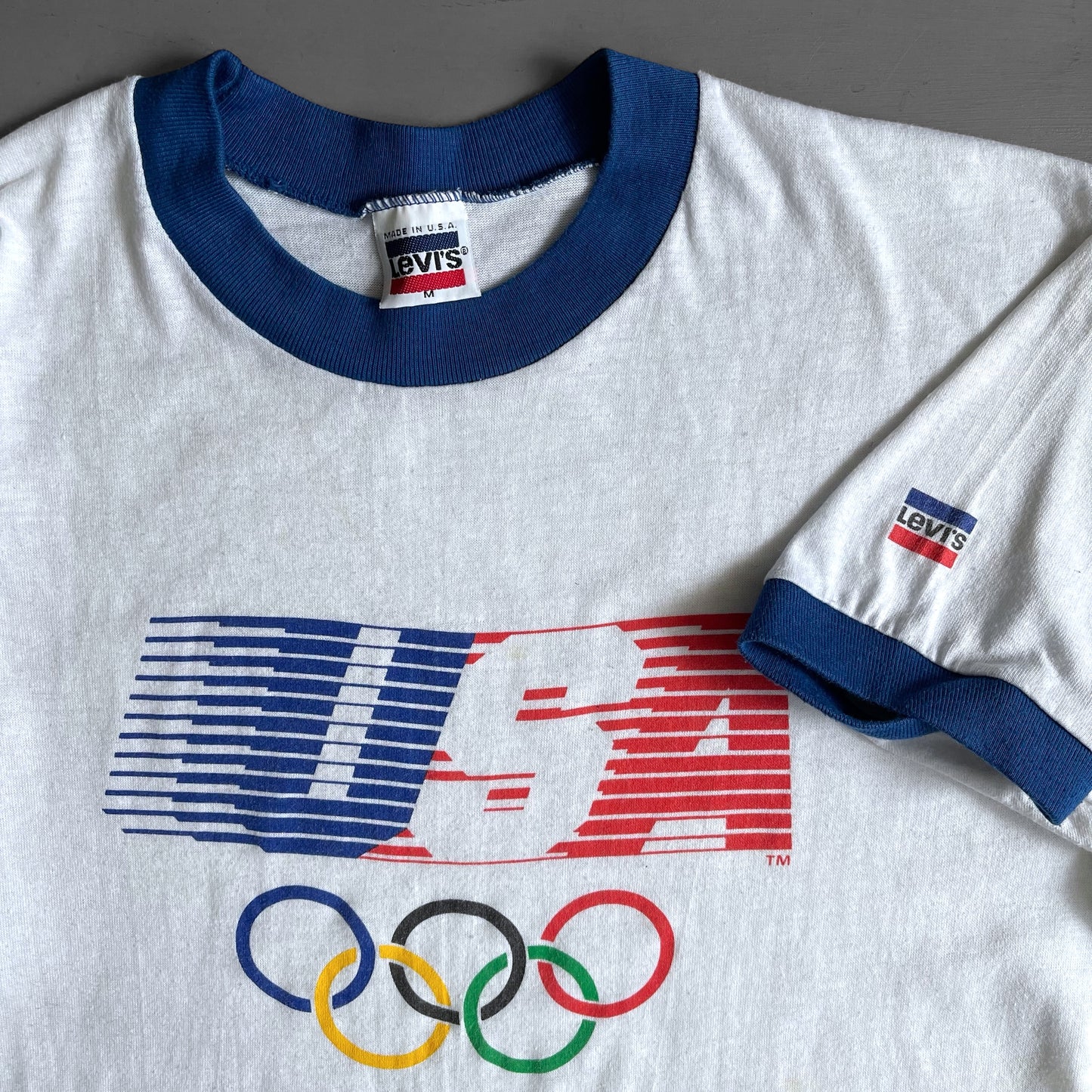 1980s Levi’s USA Olympics ringer T-shirt (M)