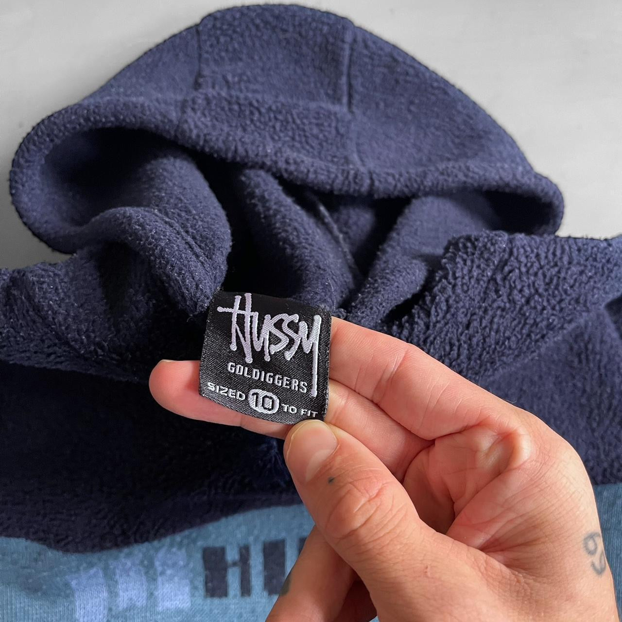 1990s Hussy fleece hoodie (S)