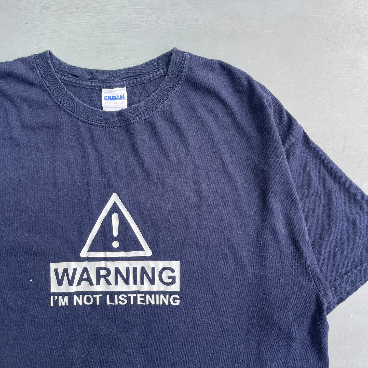2000s Warning I’m not listening T-Shirt (XL)