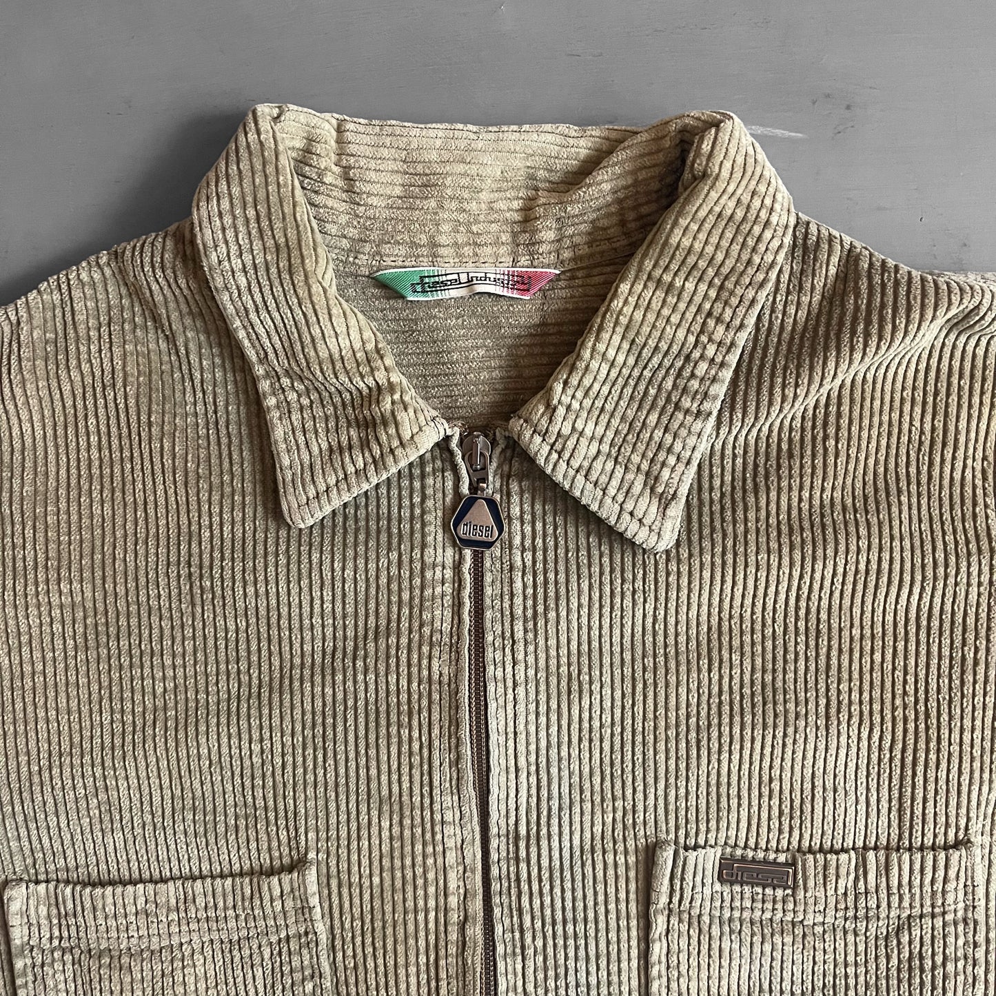 1990s Diesel industry corduroy shirt (XL)