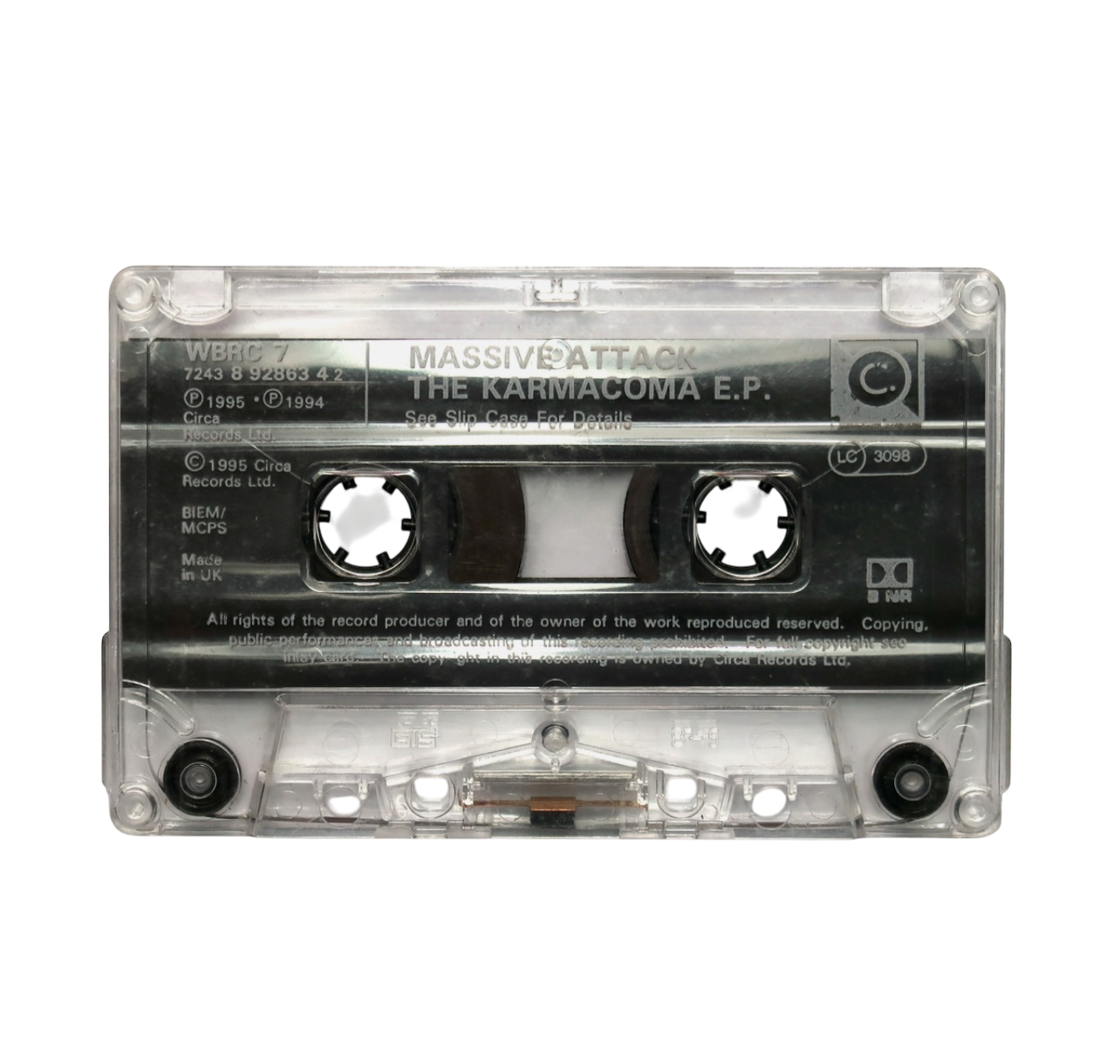1995 Massive Attack karmacoma cassette