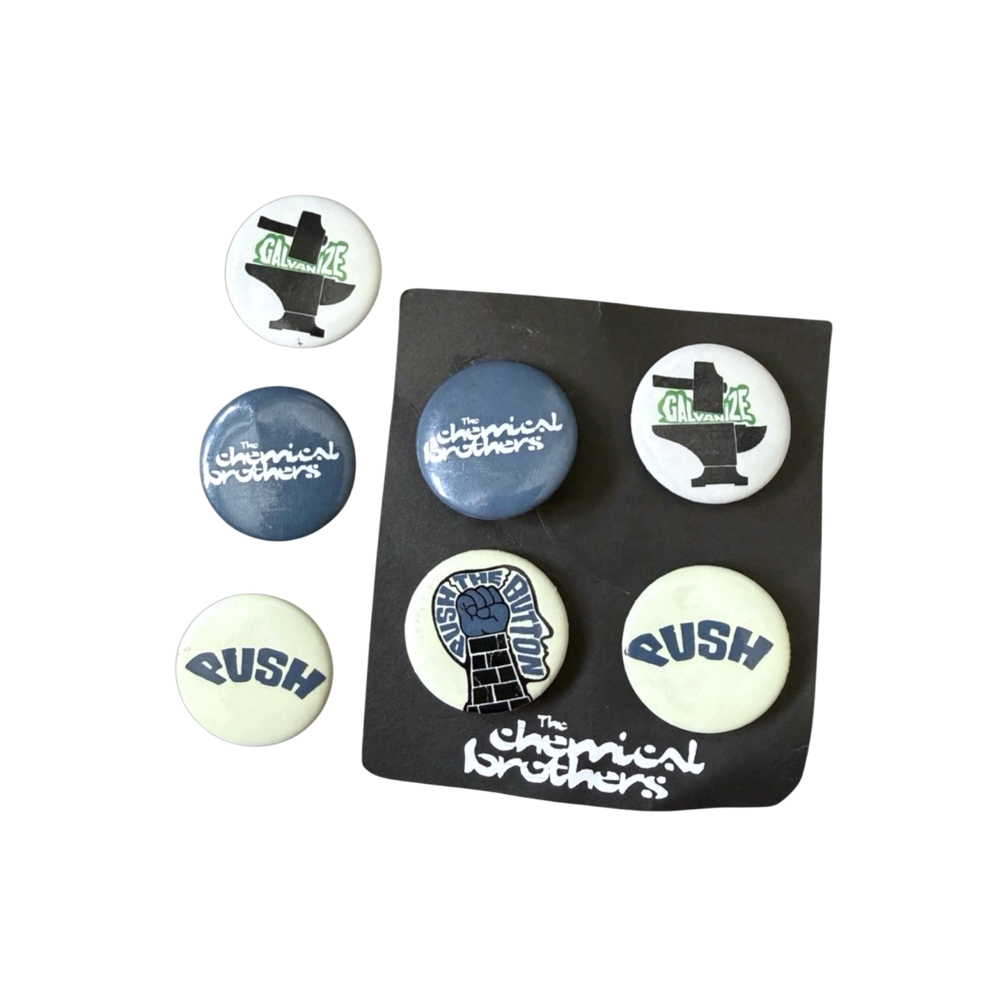 2005 Chemical brothers promotional pin badges