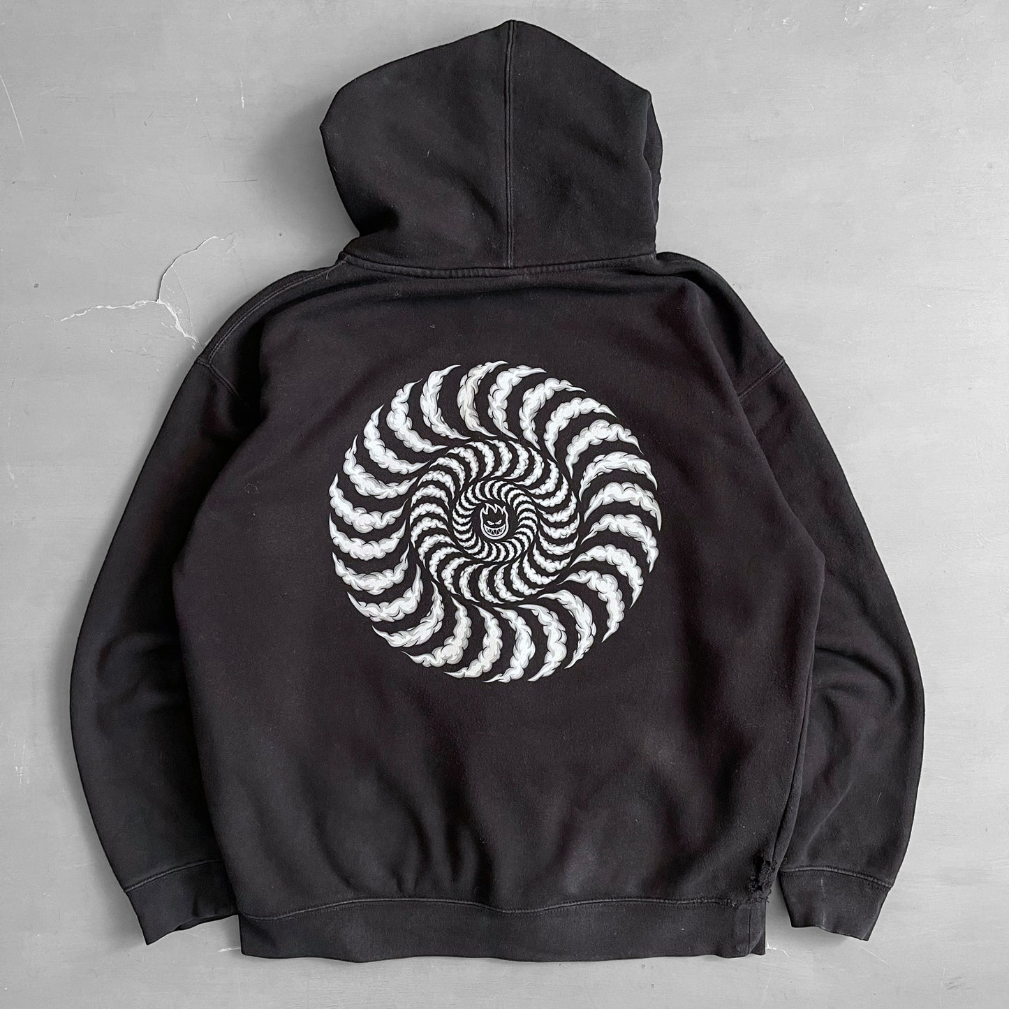 2000s Spitfire spiral hoodie (XL)