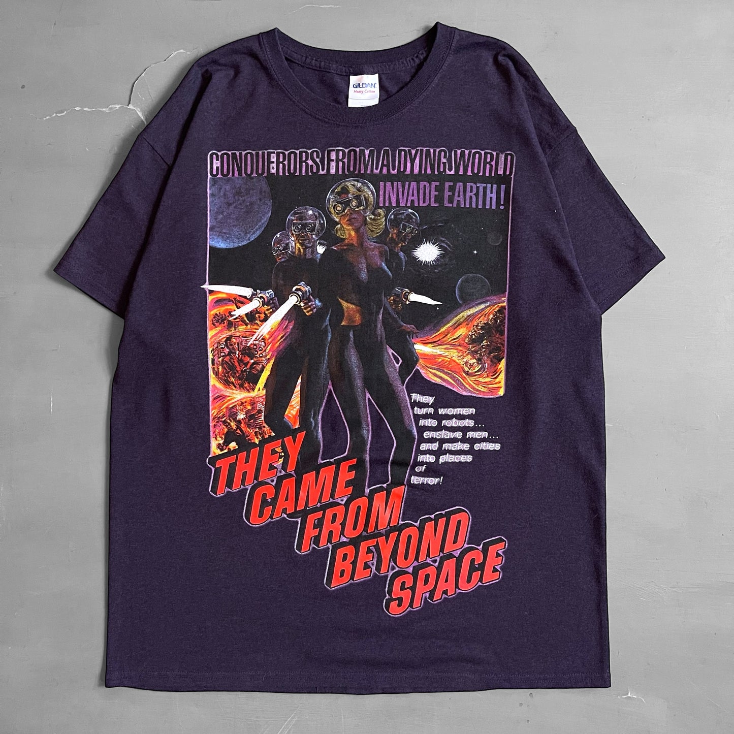 Mid 2000s They Came From Beyond Space T-shirt (L)