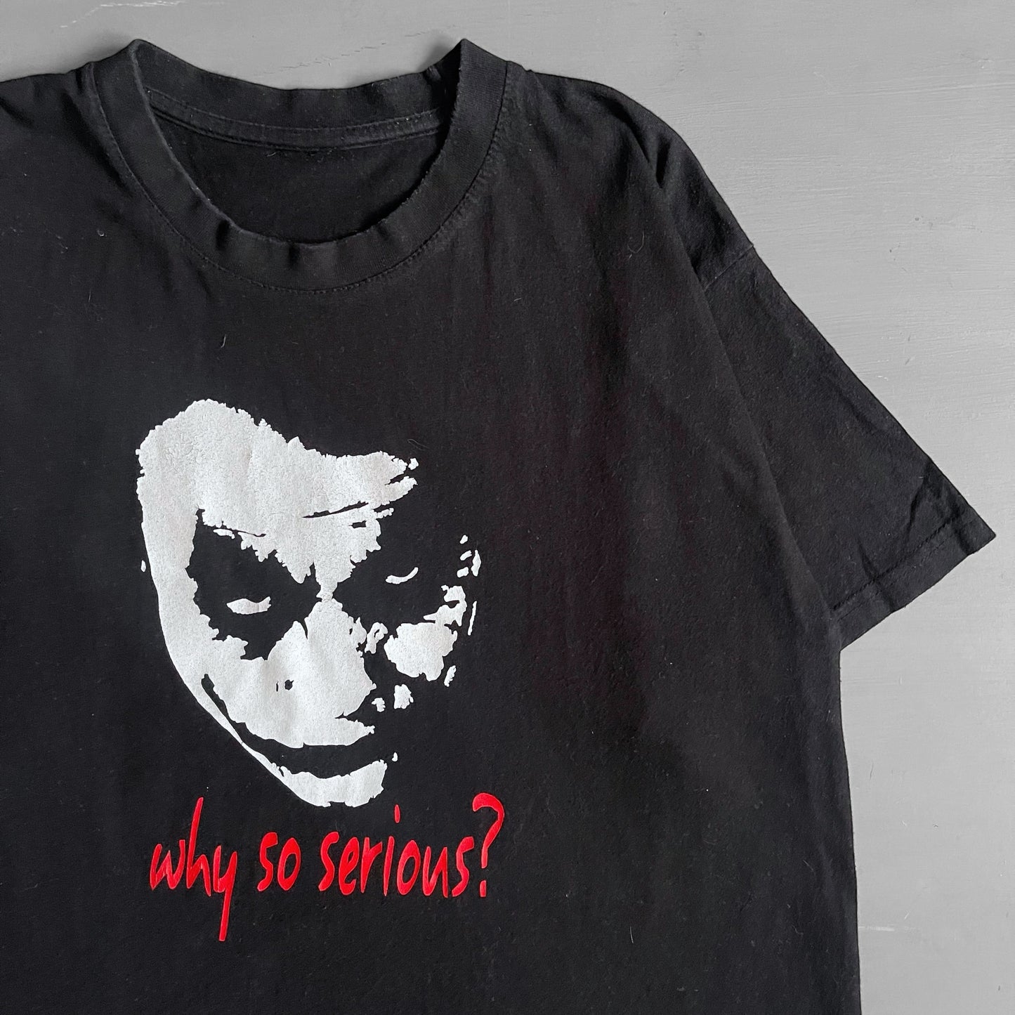 2000s Batman why so serious? joker T-shirt (M)