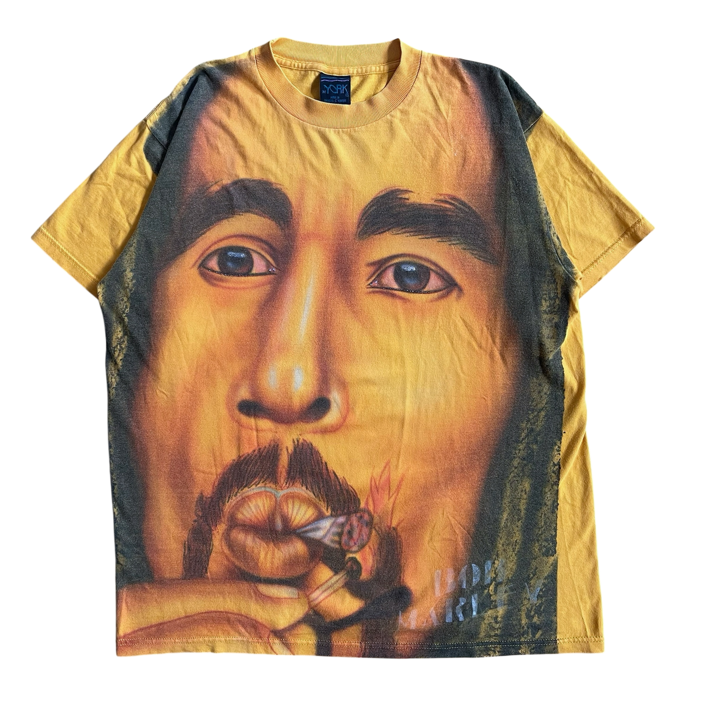 1990s Bob Marley all over print T-shirt (L)